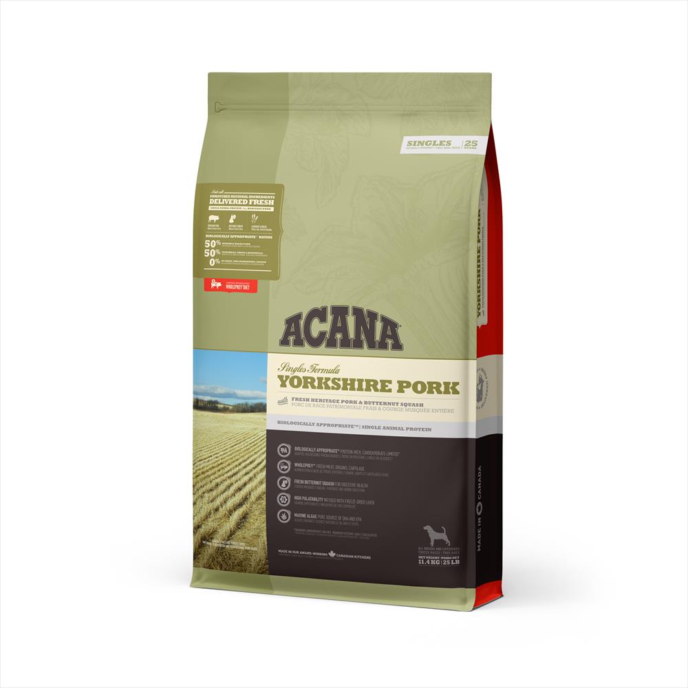 【犬】ACANA アカナ ヨークシャーポーク 11.4kg ドライフード ドッグフード 総合栄養食 全犬種 全年齢【POINTUP20】|Mathy Mathy