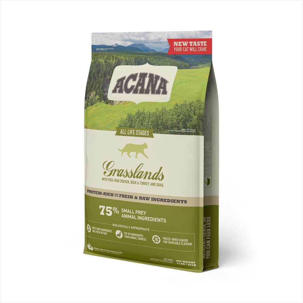 【猫】ACANA アカナ グラスランド キャット 4.5kg ドライフード キャットフード総合栄養食 全年齢 全猫種【POINTUP20】｜Mathy Mathy 11,435円