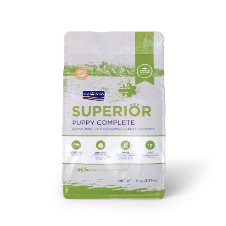 【犬】FISH4DOGS フィッシュ4ドッグ SUPERIOR スーペリア PUPPY パピー 1.5kg 犬用フード ドライフード 子犬用 授乳中の母犬 総合栄養食 小粒【POINTUP20】