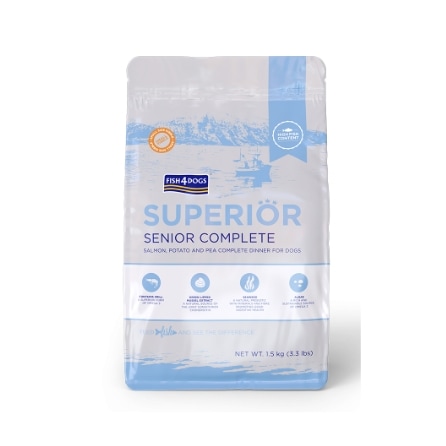 【犬】FISH4DOGS フィッシュ4ドッグ SUPERIOR スーペリア WEIGHT CINTROL ウェイトコントロール 1.5kg 犬用フード ドライフード 成犬 高齢犬 総合栄養食 避妊・去勢 体重管理 小粒【PU0404】