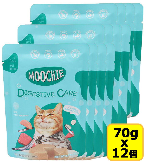 楽天市場】Moochie ムーシー猫パウチ アンチョビ70gｘ8パック