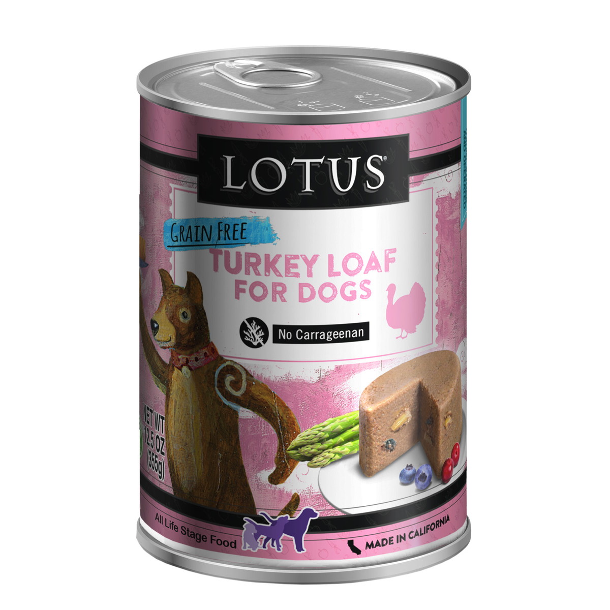 【楽天市場】【犬】Lotus ロータス ドッグターキーローフ355g ドッグフード ウェットフード TURKEY LOAF FOR DOG