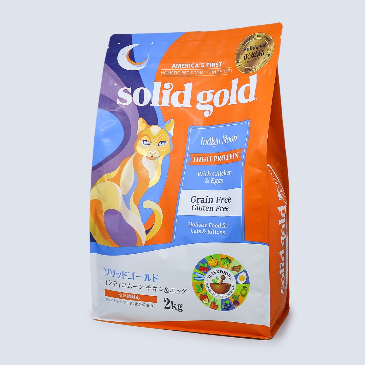 【楽天市場】solid gold ソリッドゴールド インディゴムーン 2kg キャットフード ドライフード チキン&エッグ グレインフリー