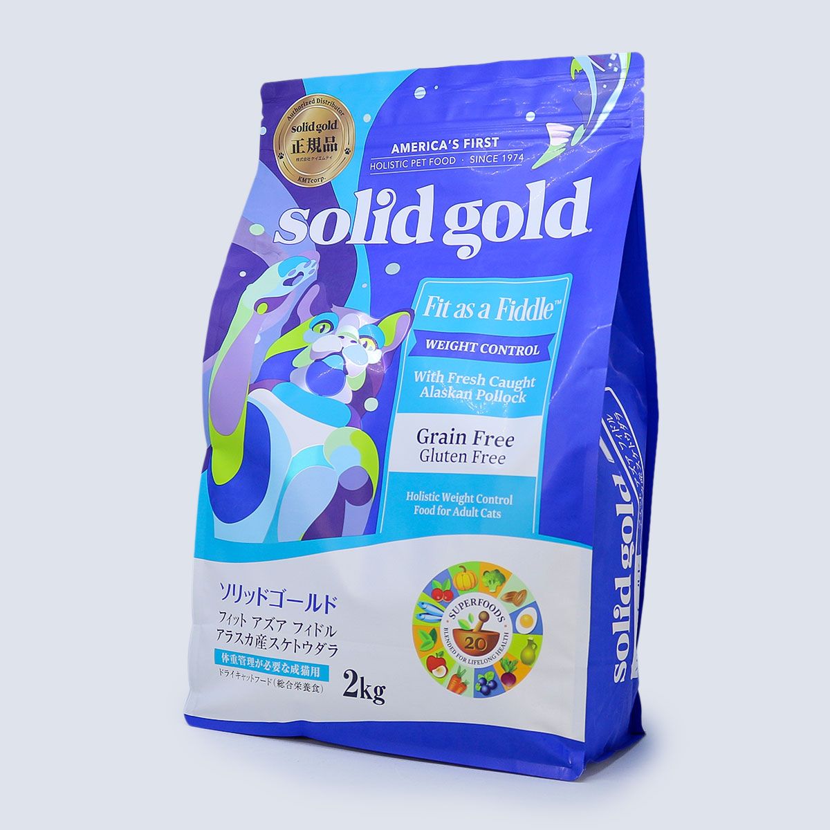 【楽天市場】solid gold ソリッドゴールド フィットアズアフィドル 2kg キャットフード ドライフード タラ グレインフリー
