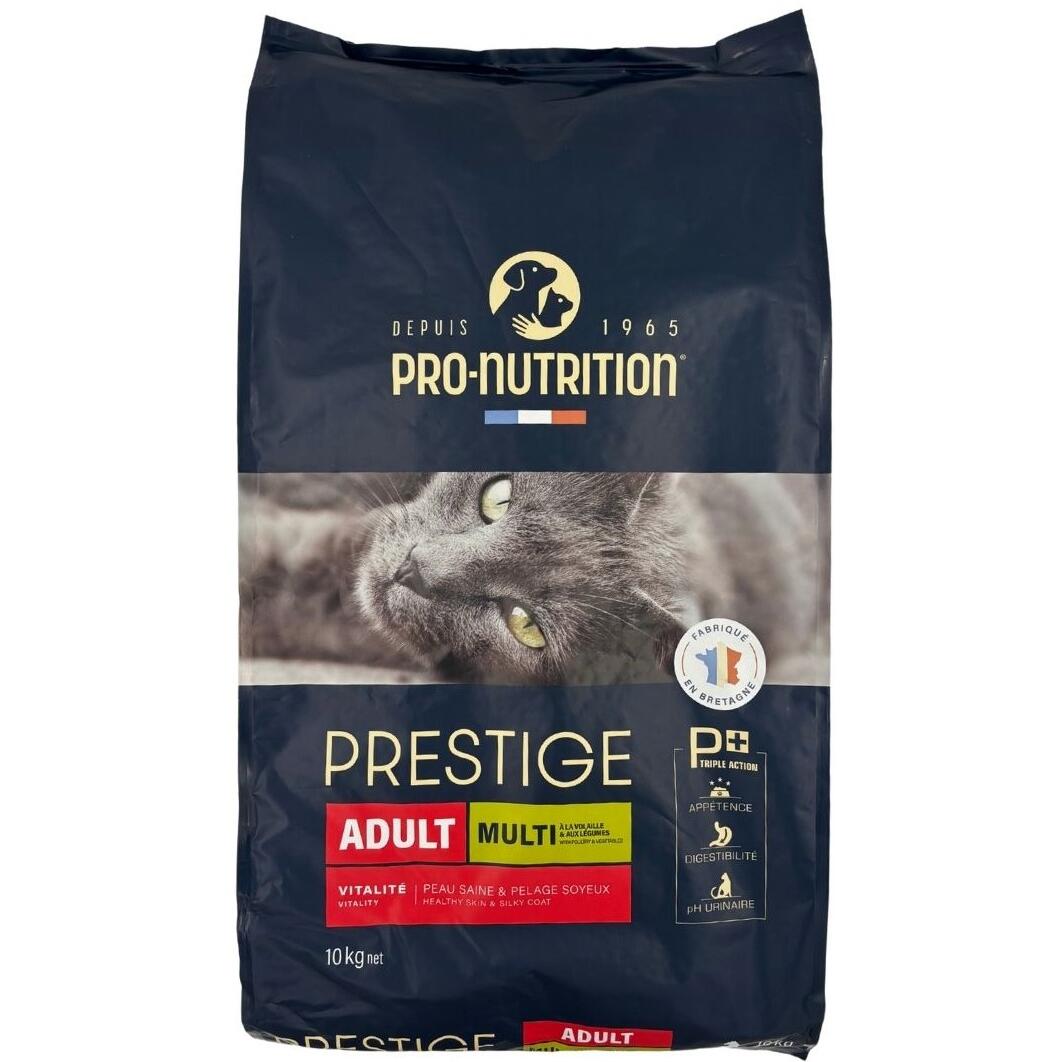 【猫】PRESTIGE プレスティージ アダルト 3種のミックス 10kg 成猫 総合栄養食 ドライフード【PU0404】