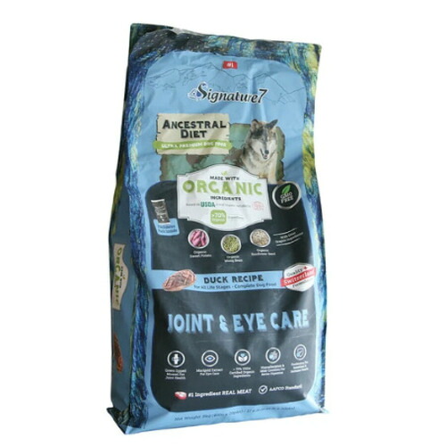 【犬】Signature7 シグネチャー7 ORGANIC オーガニック ANCESTRALDIET アンセストラルダイエット JOINT&EYECARE jジョイント&アイ ダックレシピ 8kg 犬用フード ドライフード 総合栄養食 オールステージ【PU0410】 16,542円