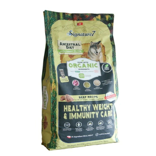 【犬】Signature7 シグネチャー7 ORGANIC オーガニック ANCESTRALDIET アンセストラルダイエット HEALTHYWEIGHT&IMMUNITYCARE ヘルシーウェイト&イミューン ビーフレシピ 8kg 犬用フード ドライフード 総合栄養食 オールステージ【PU0410】 15,862円