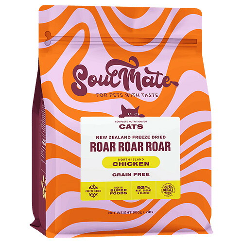 選べるおまけ【猫】SoulMate ソウルメイト FREEZE DRIED ROARROARROAR フリーズドライフード CHICKEN チキン 400g 猫用フード 総合栄養食 オールステージ 全年齢対象【PU0404】