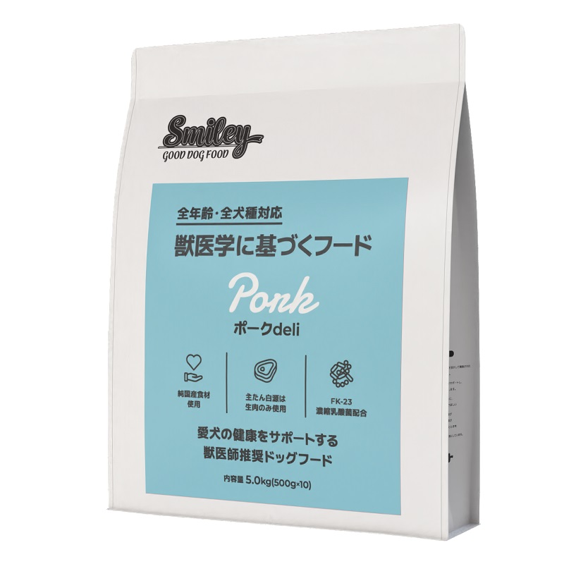 【犬】Smiley スマイリー 国産ポークdeli 5kg 国産ドッグフード ドライフード 一般食｜Mathy Mathy 16,117円