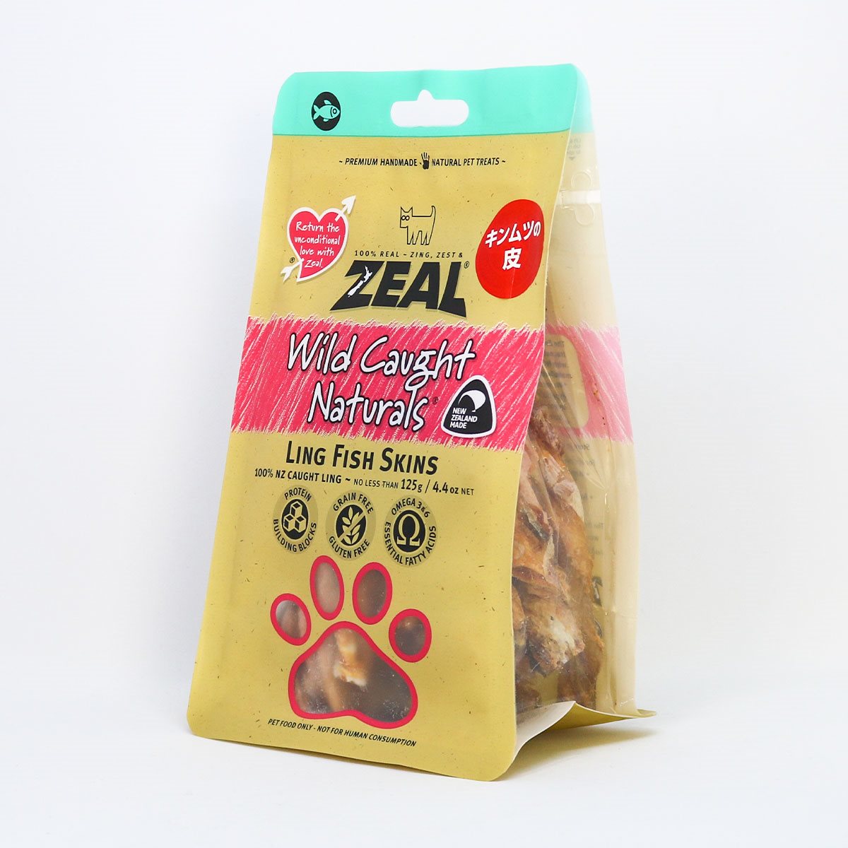 【楽天市場】ZEAL ジール キンムツの皮 125g 犬用 おやつ ドッグトリーツ：Mathy Mathy