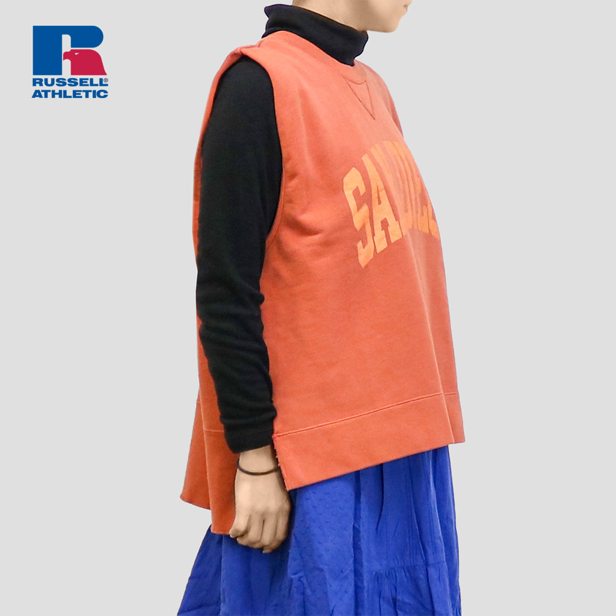 ra-rcw-24009RUSSELL ATHLETIC ラッセルアスレティック Sweat Wmns Sleeveless Shirt スウェット Wmns スリーブレス シャツ RCW-24009