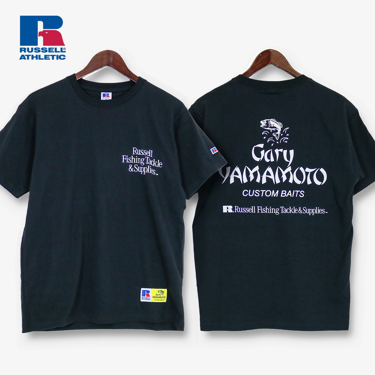 ra-rgy-2404RUSSELL ATHLETIC ラッセルアスレティック Gary Back Logo Heavy Cotton グレー バック ロゴ Tシャツ RGY-2404 正規品 [ネコ