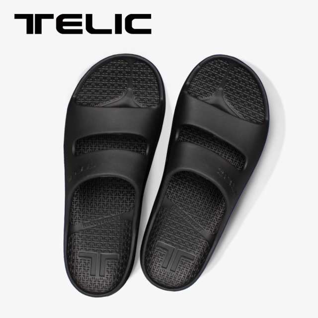 telic-ws-bk TELIC テリック コンフォートサンダル リカバリーサンダル ビーチサンダル W-STRAP ダブルストラップ ブラック 黒 日本正規販売代理店 リカバリー サンダル ジム 