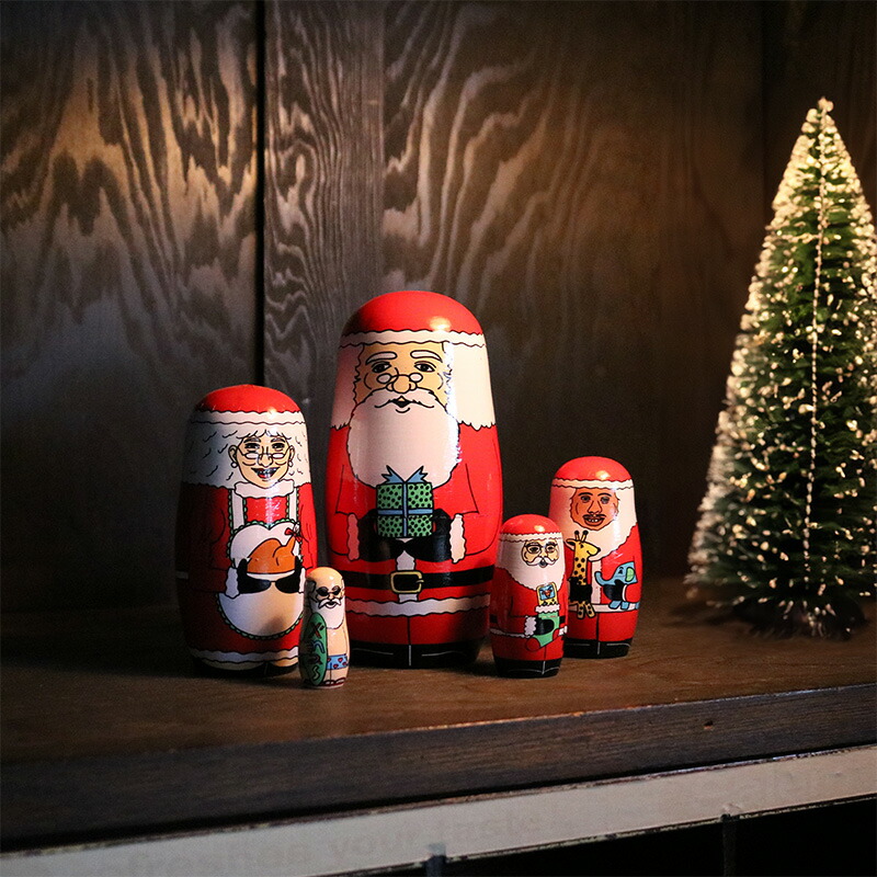 楽天市場】マトリョーシカ ワールドメリークリスマス【サンタクロース