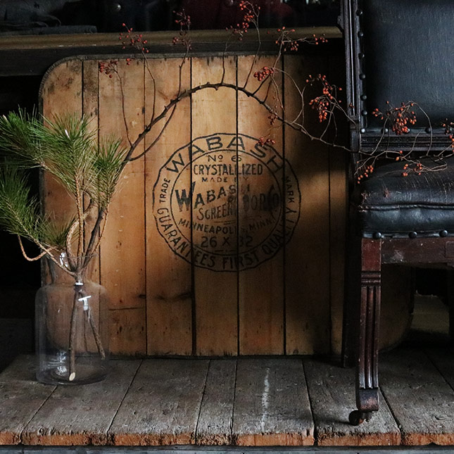 1930年代頃のWABASHI DOOR COのウッドボード｜アンティーク 看板 ヴィクトリアン ディスプレイ 雑貨 企業 雑貨 インテリア オブジェ 中古