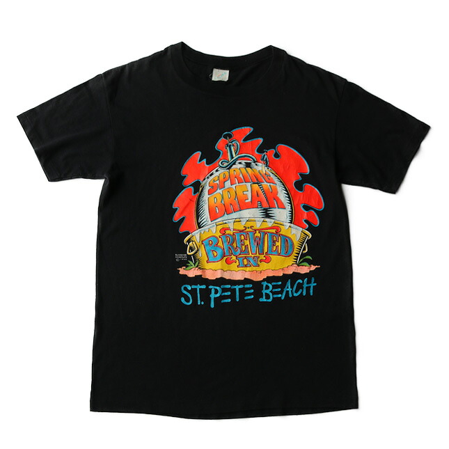 90年代 mtv spring breack Tシャツ | メンズ古着 アメリカ古着 ヴィンテージ ファッション ユーズド カジュアル 90s MTV SPRING BREAK T-SHIRTS SIZE L【中古】｜MATIN
