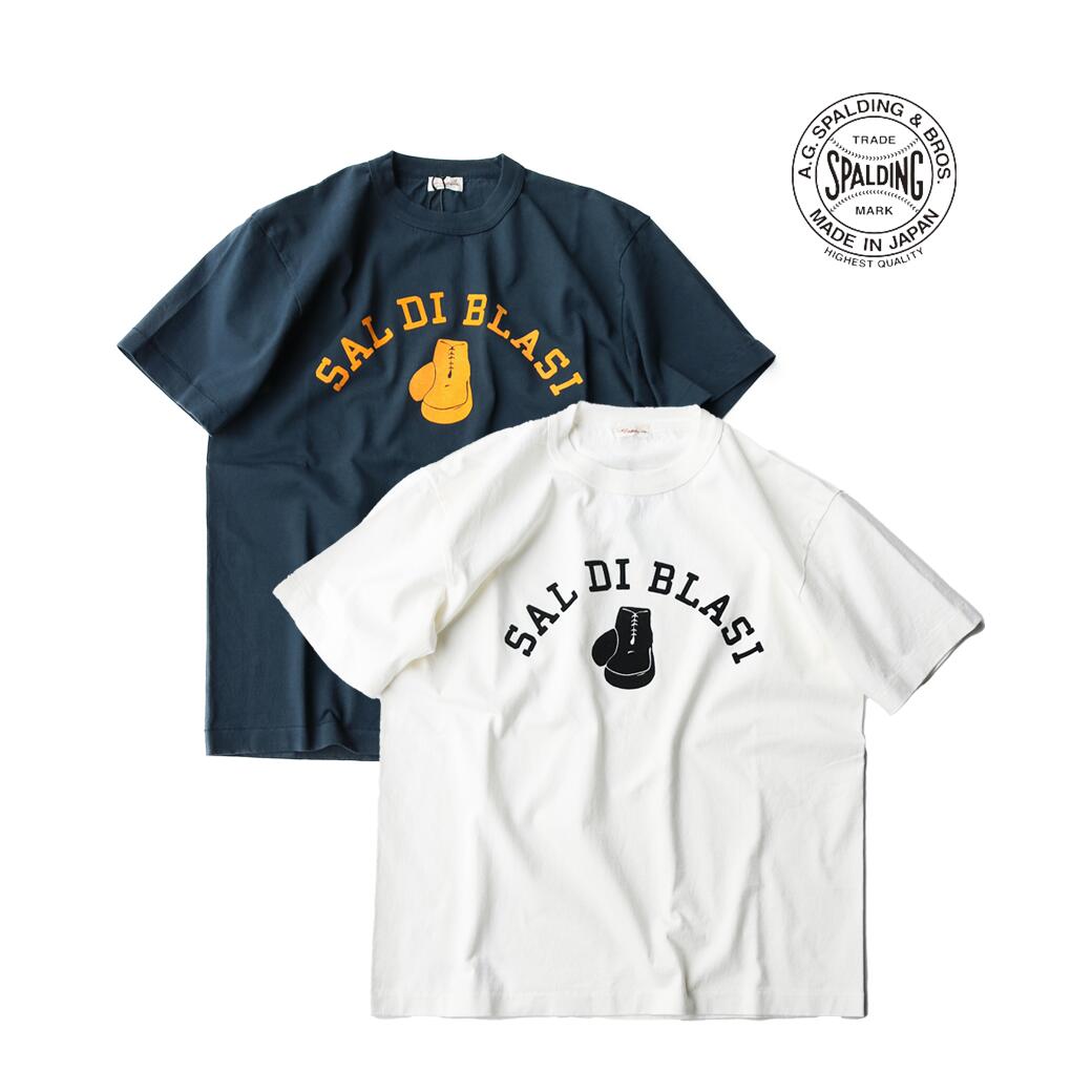 A.G.SPALDING&BROS. SAL DI BLASI グラフィックTシャツ | メンズ 日本製 天竺コットン ホワイト