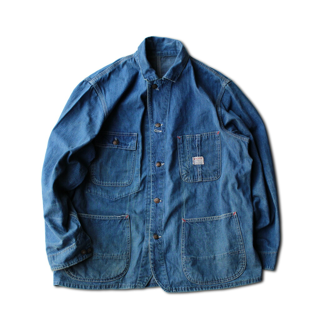 60s ビッグマック デニムカバーオール | 60s BIG MAC DENIM CHORE JACKET SIZE L メンズ古着 アメリカ古着 ヴィンテージ ファッション ユーズド カジュアル デニムジャケット【アメリカ古着】【中古】