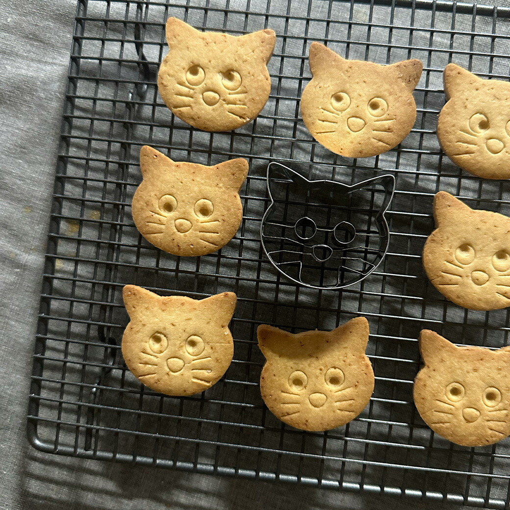 【クーポン配布中】Birkmannクッキー型【ねこフェイス】｜【ネコ3】バークマンお菓子作りドイツ焼き型クッキー型抜き猫ねこギフト贈り物クリスマスバレンタインCINQ