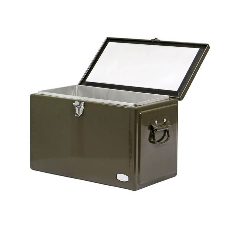 メタルクーラーボックス【新品】MetalCoolerBox20Lカジュアルおしゃれ便利積み重ね雑貨ケースグレーオリーブターコイズコヨーテベージュボックス箱キャンプアウトドア運動会ピクニックアルミスチールクラシックデザインDETAIL