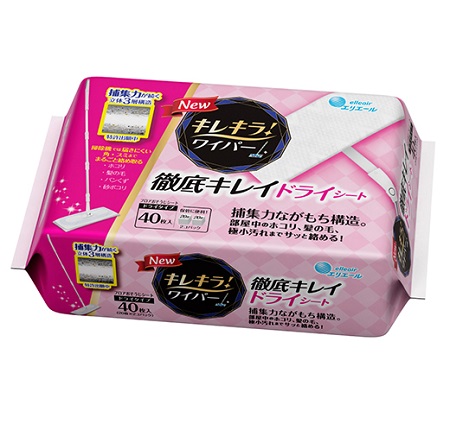(送料無料)(まとめ買い・ケース販売)エリエール キレキラ！ ワイパー徹底キレイ ドライシート　大容量（20枚×2個入）（12個セット）/ 大王製紙