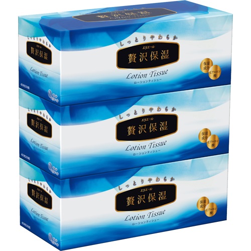 (貨物輸送無料)(まとめ買い・入れもの売りわたす)エリ叫びごえ 贅沢さ保湿（400枚(200組)×3個入）（10個仕掛ける）/ 大王製紙