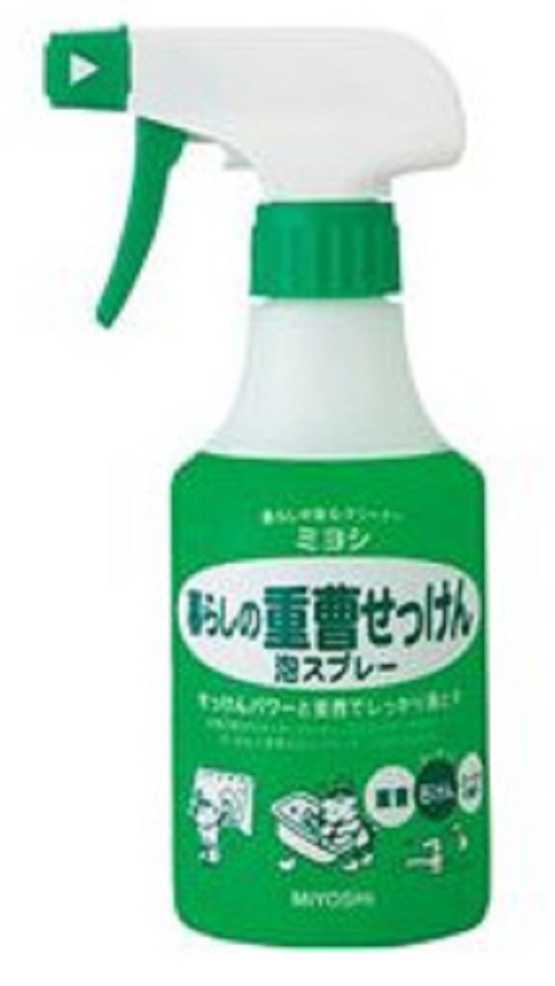 (送料無料)(まとめ買い・ケース販売)暮らしの重曹 せっけん泡スプレー 280ml(20個セット）/ ミヨシ石鹸