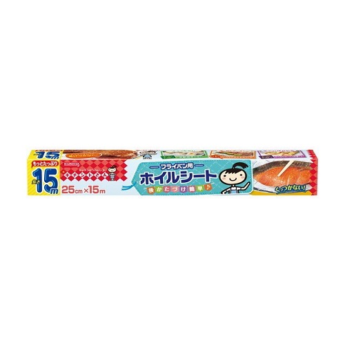 (送料無料)(まとめ買い・ケース販売)クレハ キチントさん フライパン用ホイルシート 25cm×15m(1個入)(30個セット) クレハ