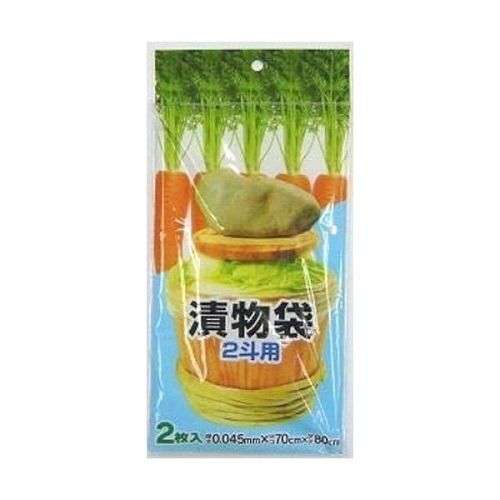 (送料無料)(まとめ買い・ケース販売)プラテック 漬物袋 2斗用 T-50（2枚入）（135個セット）/ プラテック｜街の雑貨屋さん