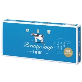 (送料無料)(まとめ買い・ケース販売)カウブランド 青箱 6コ入 石けん（24個セット）/ 牛乳石鹸