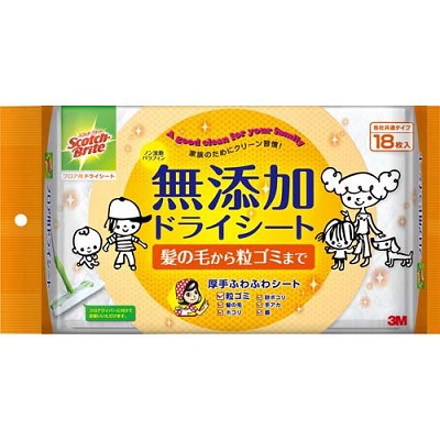 (送料無料)(まとめ買い・ケース販売)スコッチブライト フロア用ドライシート（18枚入）（20個セット）/ スリーエムジャパン