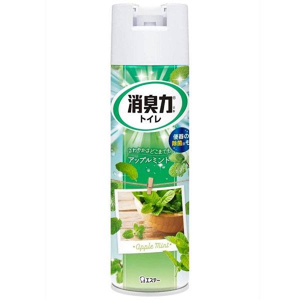 (送料無料)(まとめ買い・ケース販売)消臭力スプレー 消臭芳香剤 トイレ用 アップルミント 365ml (1本入)(24個セット)/ エステー|街の雑貨屋さん