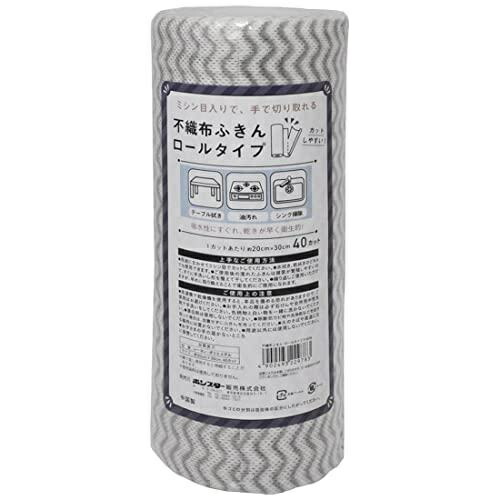 (貨物輸送無料)(まとめ買い・入れもの売りわたす)不織布ふきん 一巻き手合い とり捨てる用（40とり捨てる）（80個仕掛ける）/ ボンはやりっ児売りわたす