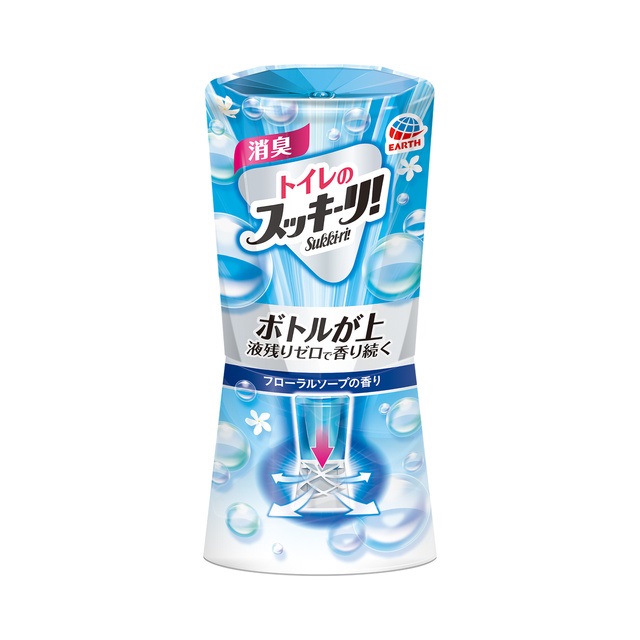 (送料無料)(まとめ買い・ケース販売)トイレのスッキーリ！ フローラルソープ（400mL）消臭剤 芳香剤 置き型（16個セット）/ アース製薬