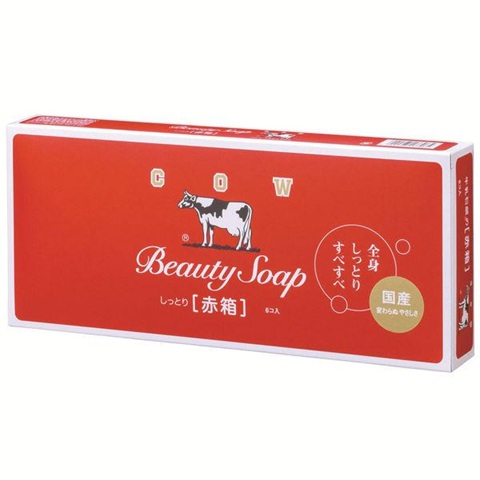 (送料無料)(まとめ買い・ケース販売)カウブランド 赤箱(85g×6個入) ローズ調の香り 国産 石けん(24個セット)/ 牛乳石鹸|街の雑貨屋さん