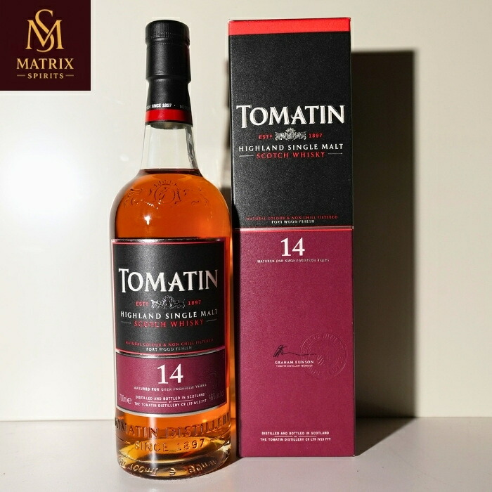 トマーティン 14年 ポートウッドフィニッシュ 旧ボトル TOMATIN 14 YEARS OLD HIGHLAND SINGLE MALT SCOTCH WHISKYNATURAL COLOUR & NON CHILL FILTERED PORT WOOD FINISH|Matrix Spirits 店