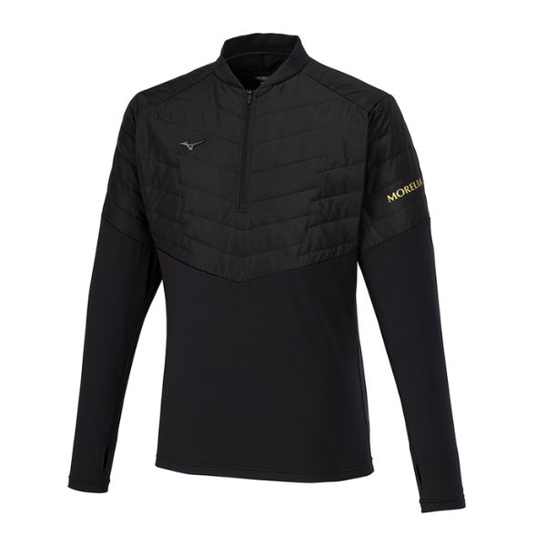 MIZUNO - MIZUNO【モレリア】トレーニングトップ ブラック 2XL P2MCB005 モレリア】トレーニングトップ|P2MCB005|ウエア|サッカー