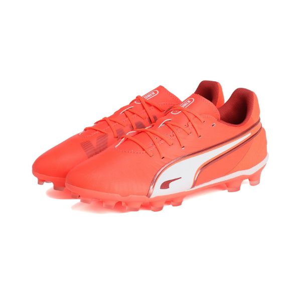 プーマ PUMA　キング マッチ 土・人工芝 / KING MATCH HG/AG+MID　108321-01　ジュニアサッカースパイク　グローイングレッド　特価