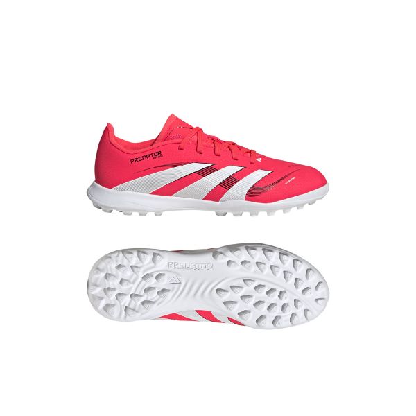 アディダス　adidas　キッズ(子供用)　プレデター PUREDATOR LEAGUE TF(土/人工芝)　ID3798 ジュニアサッカートレーニングシューズ　ルシッドレッド　特価
