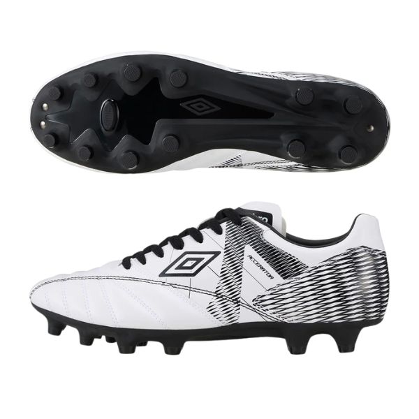 アンブロ UMBRO　アクセレイター HG　UF5SFCB3M-WHBK　サッカースパイク　ホワイト×ブラック