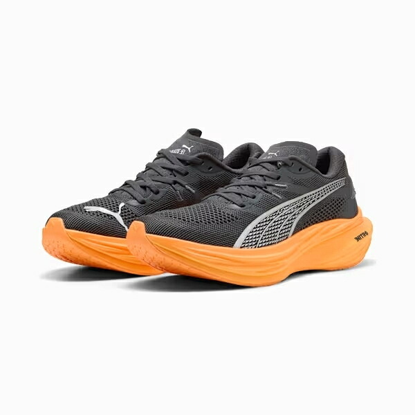 特価　プーマ　ディヴィエイトニトロ　３　309707-26　ランニングシューズ　26Dusky Gray-Heat Fire