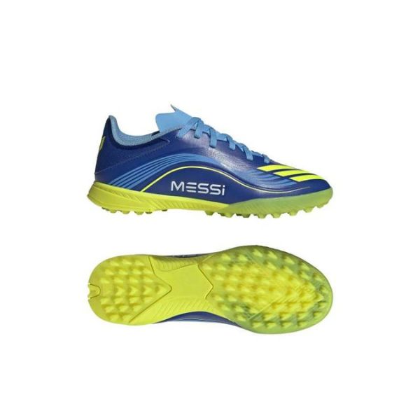 アディダス adidas　キッズ(子供用)　F50 LEAGUE MESSI TF J(土/人工芝)　JR4426　ジュニアサッカートレーニングシューズ メッシモデル　ロイヤルブルー　特価