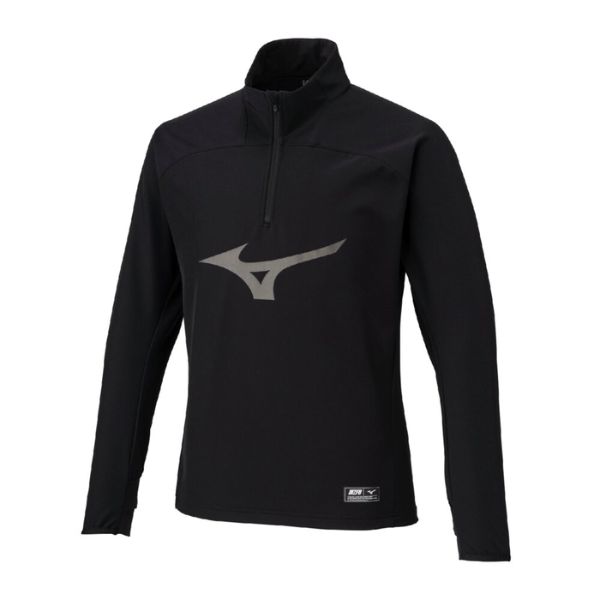 ミズノ MIZUNO MZFB テックシールド トップ ハーフジップ P2MCC51009 サッカートレーニングウェア(ストレッチ/防風) 09:ブラック|フットボールシティ