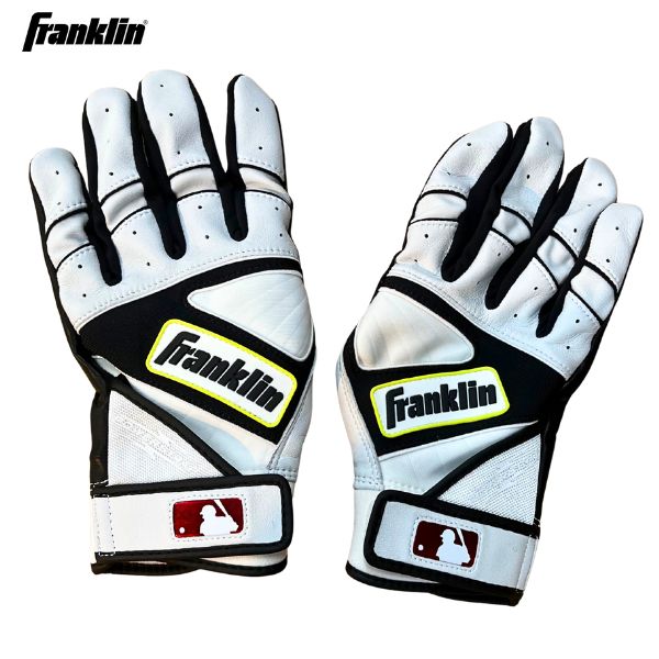 フランクリン FRANKLIN　限定 カスタムP/S　バッティング手袋　P503145　野球バッティンググローブ　WHT×BLK(ホワイト×ブラック)