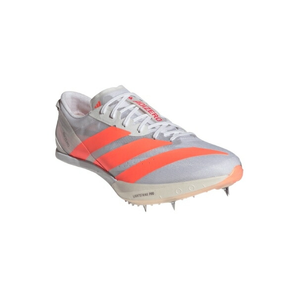 アディダス アディゼロ フィネス（短距離） / ADIZERO FINESSE JQ5932 地面スパイク ﾌｯﾄｳｪｱﾎﾜｲﾄ/ﾙｼｯﾄﾞｵﾚﾝｼﾞ/ﾙｼｯﾄﾞﾚｯﾄﾞ