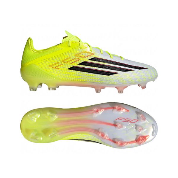 アディダス adidas　F50 ELITE FG / 天然芝用　JR6457　サッカースパイク　チームソーラーイエロー／コアブラック／ルシッドレッド　特価