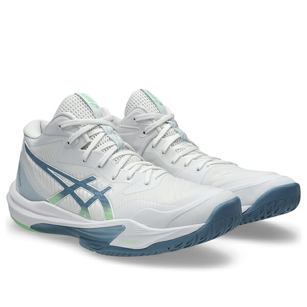 アシックス 天の原エリートFF MT3 SKY ELITE FF MT 3 1051A081-106 排球シューズ WHITE/SABA BLUE