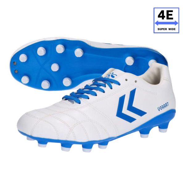 ヒュンメル hummel ヴォラート3 翰林院 百貨店広広とした / VORART III ACADEMY SUPERWIDE HAS1246SW2-1060 蹴球スパイク(4E/幅ひろい) 白いこと×青色