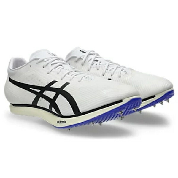 アシックス　コスモレーサーＭＤ３　COSMORACER MD 3　1093A221-101　陸上スパイク　WHITE/COBALT BURST　【800m～1500m】｜フットボールシティ 15,619円