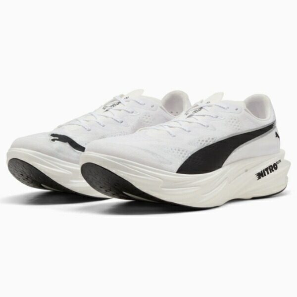 プーマ　メンズ ディヴィエイト ニトロ エリート 4 ランニングシューズ　312127-05　ランニングシューズ　05PUMA White-PUMA Black｜フットボールシティ